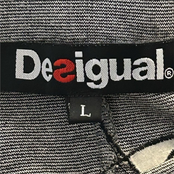 Desigual Women's Floral Embroidered Embellished Flare Skirt Purple Black Size L - Picture 10 of 12